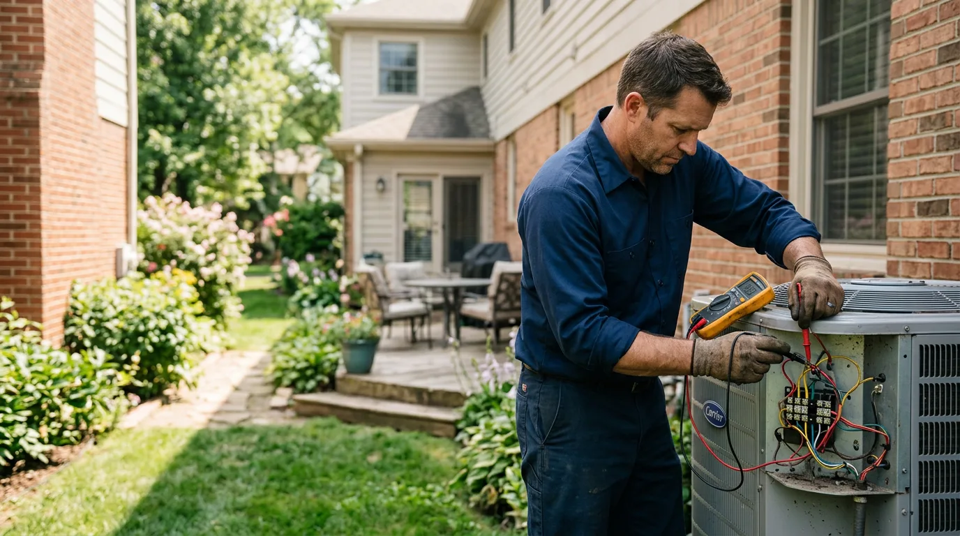 HVAC technician working near Campaign, TN